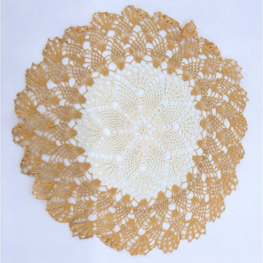Vintage Handmade Crochet Doily 17